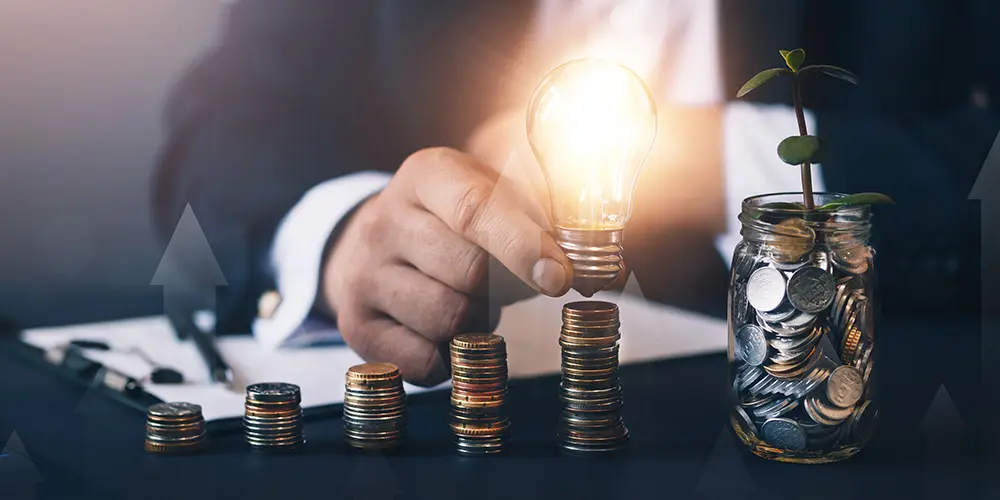 money growing out of jar of coins life insurance in retirement